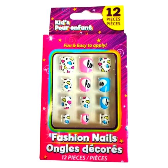Kid's Fashion Press on Nails and Cosmetic Bag - Picture 3 of 5